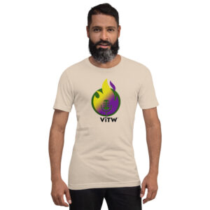 Short-Sleeve Unisex ViTW T-Shirt with, "We are -Voice in The Wilderness" (Print on back).